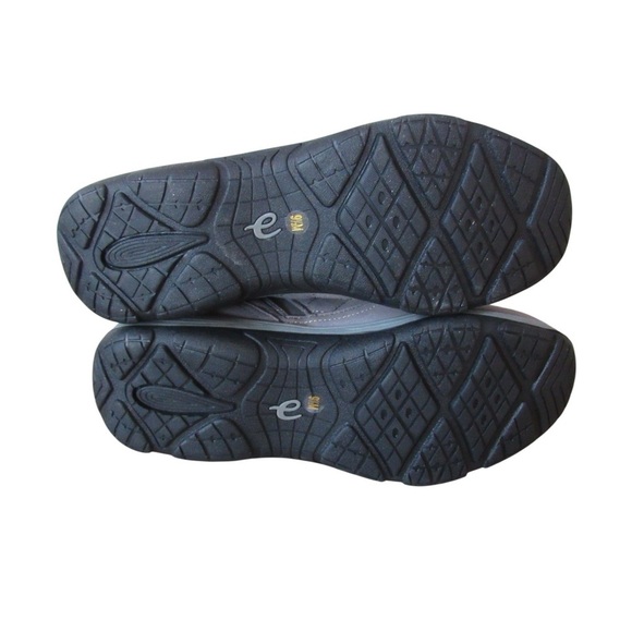 Easy Spirit Vance Ankle Boot Booties 9.5 Gray Quilted Side Zip Faux Fur Winter - Picture 10 of 11